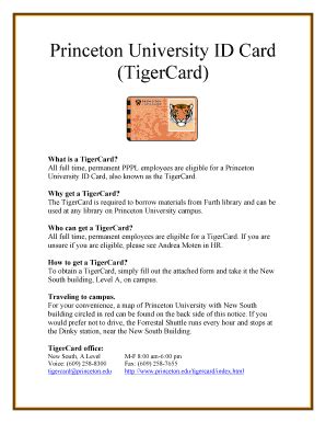 smart card of princeton|princeton university tiger card.